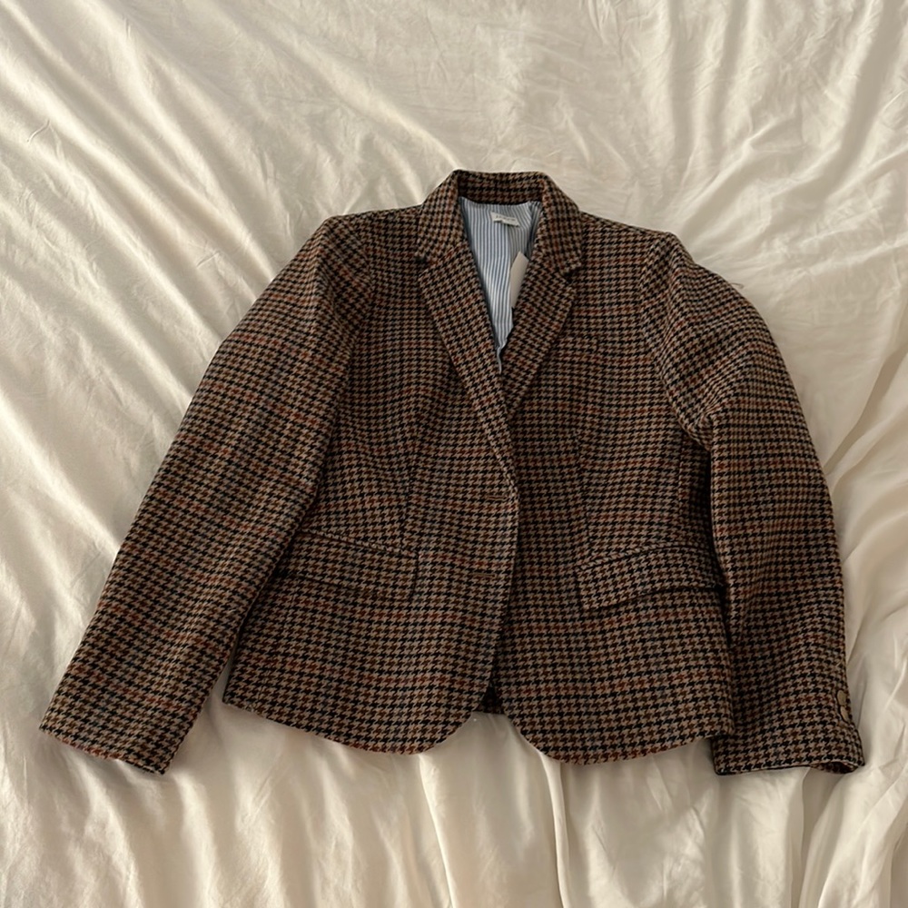 J crew houndstooth blazer